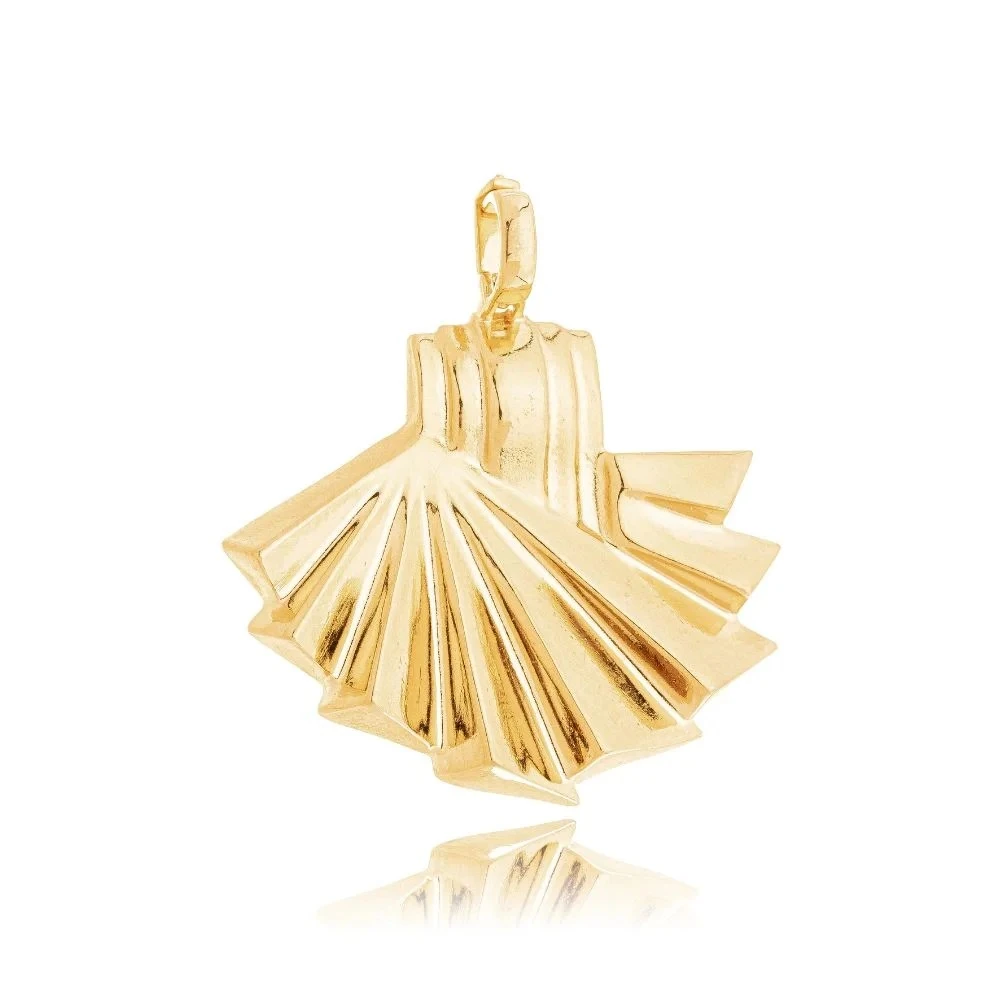 Pingente Oasis Ventos Banhado a Ouro 18K