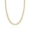 Colar Riviera com Zircônias Transparentes Banhado a Ouro 18K